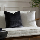 Malans Velvet Black Cushion Cover or Filled Cushion 45cm x 45cm - additional product view 6