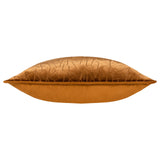 Malans Cut Velvet Bronze Cushion Cover 45cm x 45cm - additional product view 3