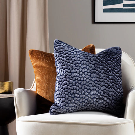 Malans Cut Velvet Bronze Cushion Cover 45cm x 45cm - additional product view 5