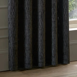Manhattan Fully Lined Velvet Eyelet Curtains Charcoal - image 5