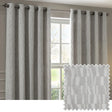 Manhattan Fully Lined Velvet Eyelet Curtains Silver - image 2