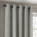 Manhattan Fully Lined Velvet Eyelet Curtains Silver - image 4