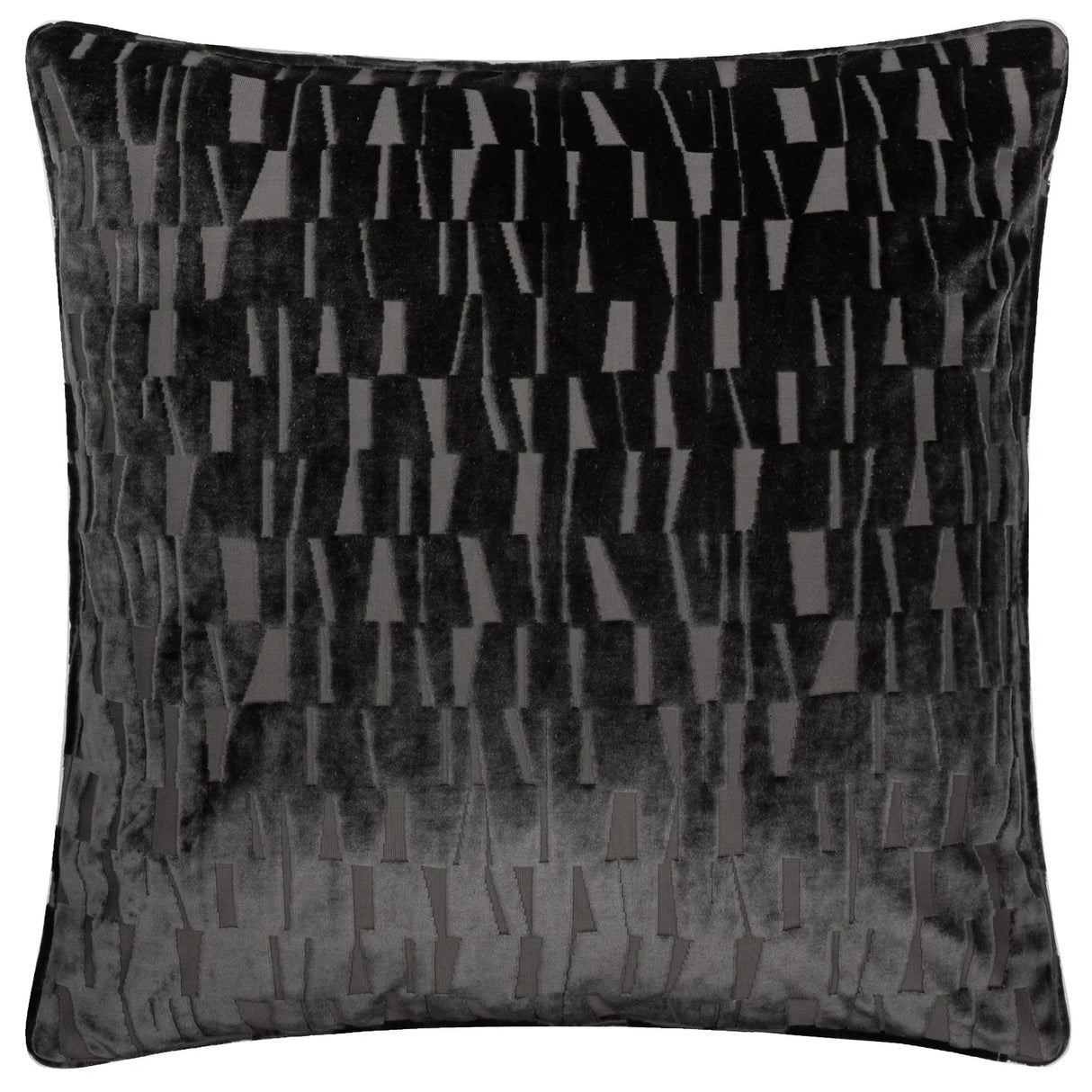 Manhattan Velvet Cushion Cover Charcoal 50 x 50cm - image 2