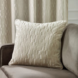 Manhattan Velvet Cushion Cover Ivory 50 x 50cm - image 1