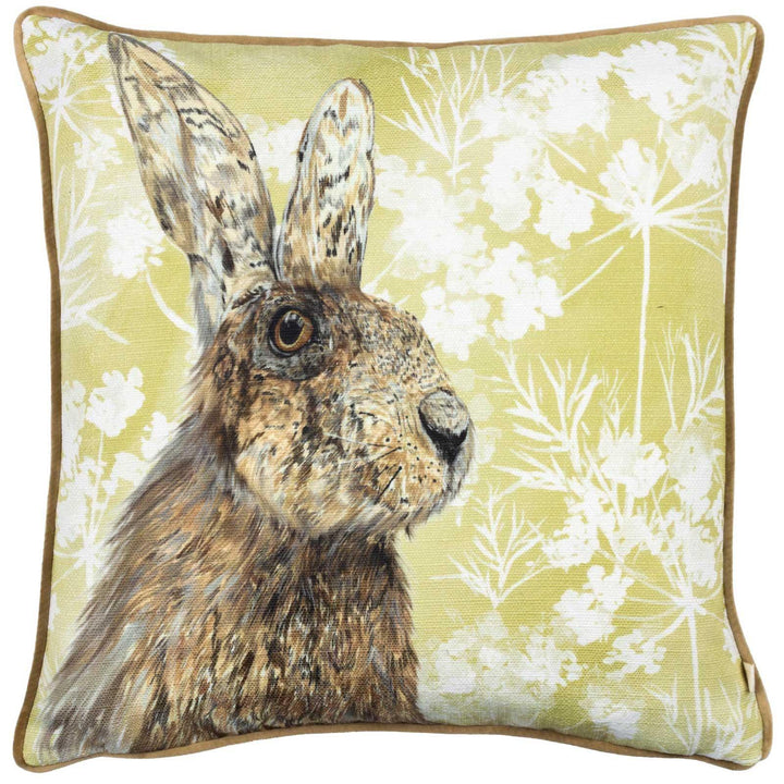 Manor Hare Watercolour Cushion Cover 17" x 17" - Ideal