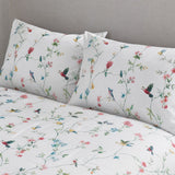 Close-up of matching Mansfield Polycotton Duvet Cover Set pillowcases showing the pattern and fabric detail
