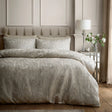 Marble Jacquard Natural Easy Care Duvet Cover Set - main product image