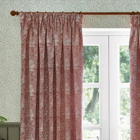 Marigold Russet Thermal Blackout Dimout Pencil Pleat Curtains - additional product view 2
