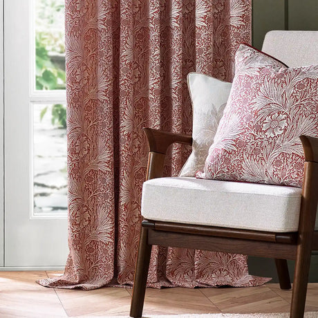 Marigold Russet Thermal Blackout Dimout Pencil Pleat Curtains - additional product view 3