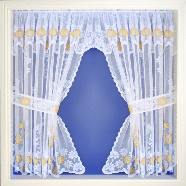 Primrose Lace Window Set Marigold