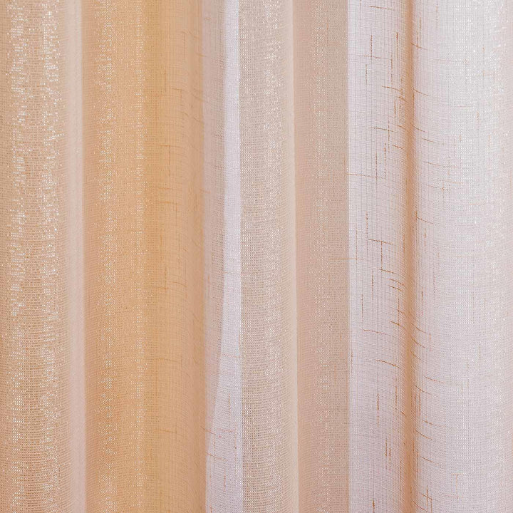 Marrakesh Eyelet Voile Curtain Panel Cream 54" x 54" - Ideal