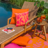 Marula Outdoor Coral Cushion Cover 43cm x 43cm - additional product view 6