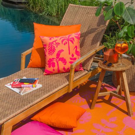 Marula Outdoor Coral Cushion Cover 43cm x 43cm - additional product view 6