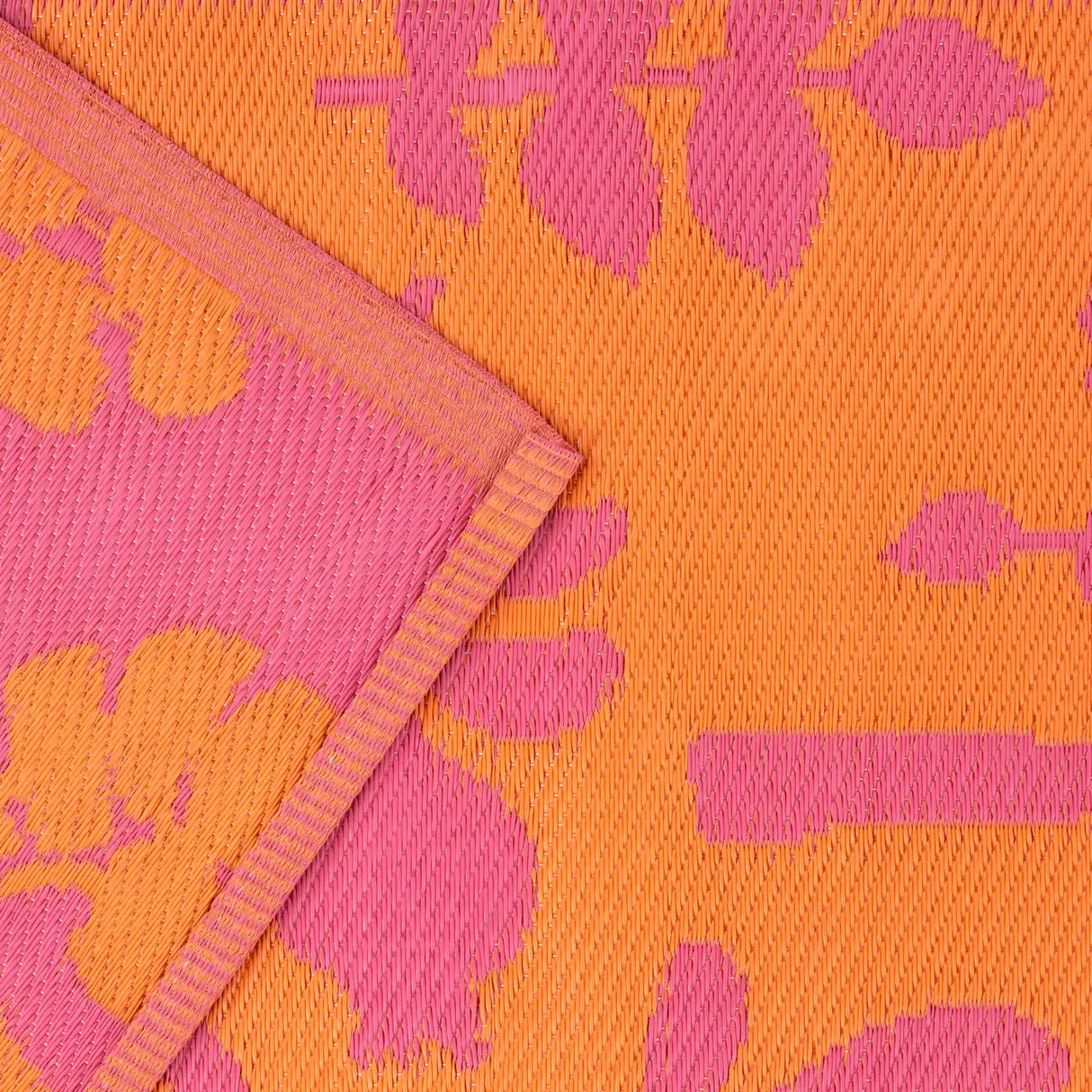 Marula Outdoor/Indoor 100% Recycled Outdoor Rug Orange/Pink 120 x 180cm - image 4