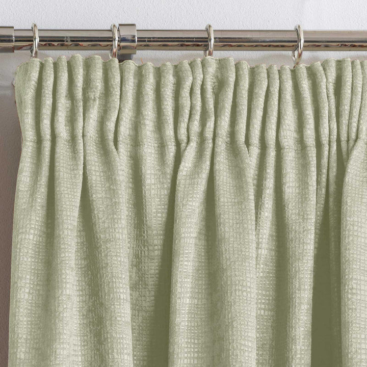 Matrix Thermal Dim Out Tape Top Curtains Green - Ideal