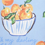Fusion My Darling Clementine 100% Cotton Fruit Print Filled Cushion 5