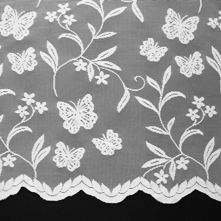 Meadow Butterfly Lace Net Curtain - Ideal