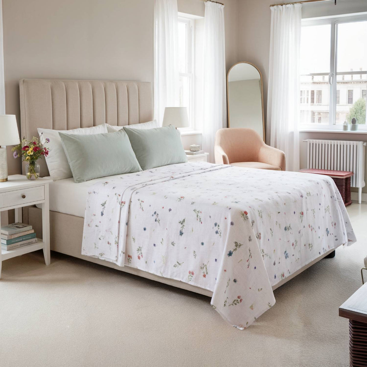 Meadow Flannelette Brushed Cotton Sheet Set by Rapport Home