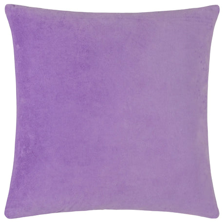 Mentera 100% Cotton Velvet Lilac & Coral Cushion Cover 50cm x 50cm - additional product view 2
