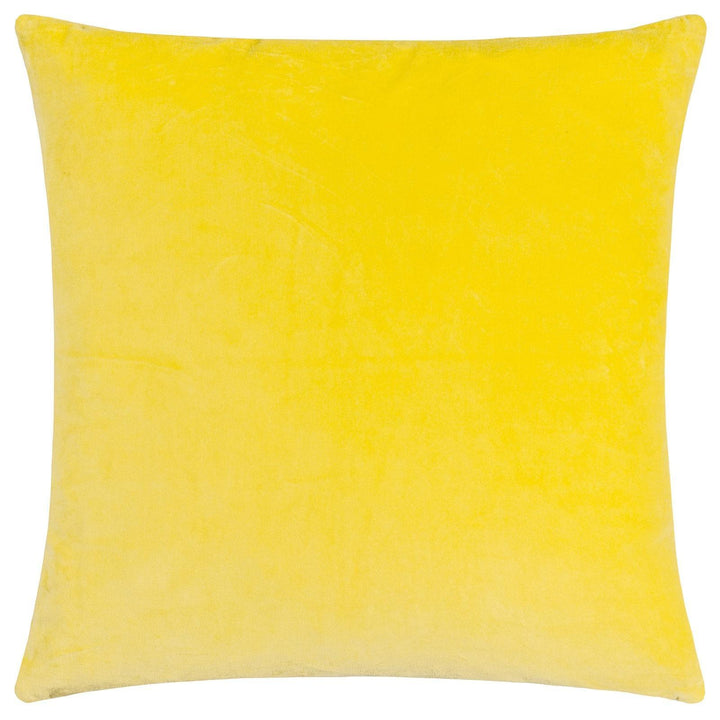 Mentera Yellow & Peach Crush Velvet Cushion Cover 20" x 20" - Ideal