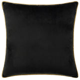 Meridian Velvet Cushion Cover Black/Gold 45 x 45cm - image 2