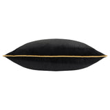 Meridian Velvet Cushion Cover Black/Gold 45 x 45cm - image 3