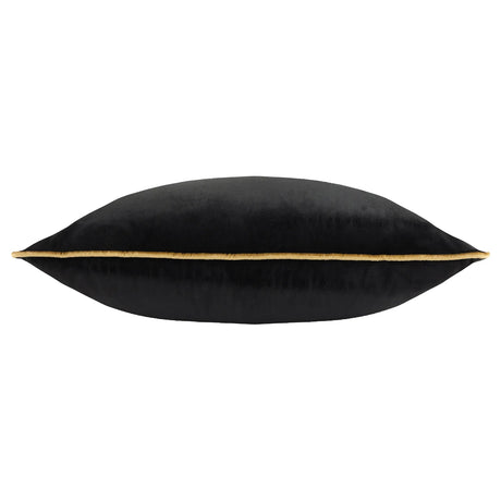 Meridian Velvet Cushion Cover Black/Gold 45 x 45cm - image 3