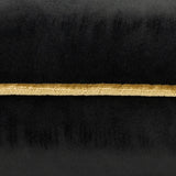 Meridian Velvet Cushion Cover Black/Gold 45 x 45cm - image 4