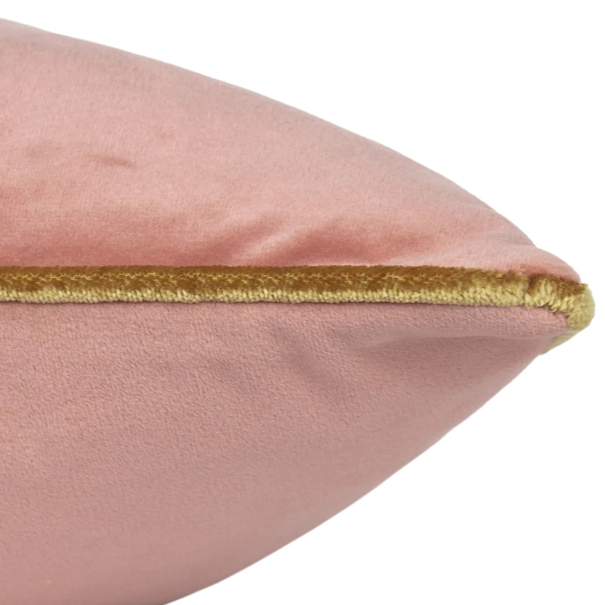 Meridian Velvet Cushion Cover Blush/Gold 45 x 45cm - image 4