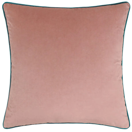 Meridian Velvet Cushion Cover Blush/Teal 45 x 45cm - image 2