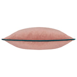 Meridian Velvet Cushion Cover Blush/Teal 45 x 45cm - image 3