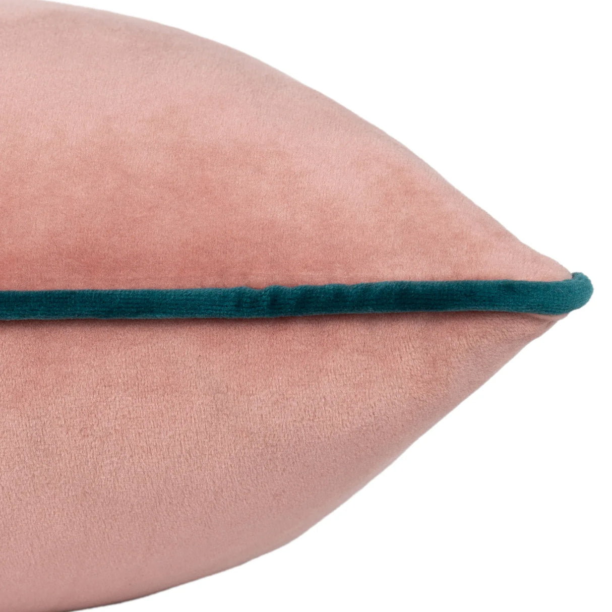 Meridian Velvet Cushion Cover Blush/Teal 45 x 45cm - image 4