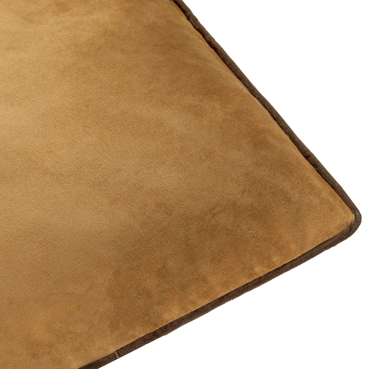 Meridian Velvet Cushion Cover Caramel/Chocolate - image 4