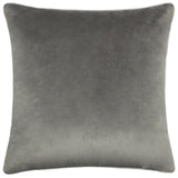 Meridian Velvet Cushion Cover Charcoal/Dove 45 x 45cm - image 2