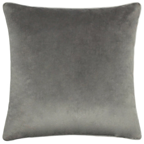 Meridian Velvet Cushion Cover Charcoal/Dove 45 x 45cm - image 2