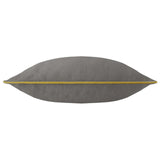 Meridian Velvet Cushion Cover Charcoal/Moss 45 x 45cm - image 3
