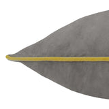 Meridian Velvet Cushion Cover Charcoal/Moss 45 x 45cm - image 4