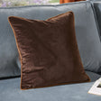 Meridian Velvet Cushion Cover Chocolate/Caramel - image 1