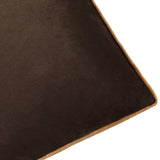 Meridian Velvet Cushion Cover Chocolate/Caramel - image 4