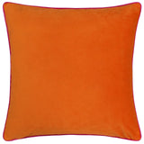 Meridian Velvet Cushion Cover Clementine/Hot Pink 45 x 45cm - image 2