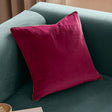 Meridian Velvet Cushion Cover Cranberry/Mocha 45 x 45cm - image 1