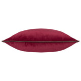 Meridian Velvet Cushion Cover Cranberry/Mocha 45 x 45cm - image 3