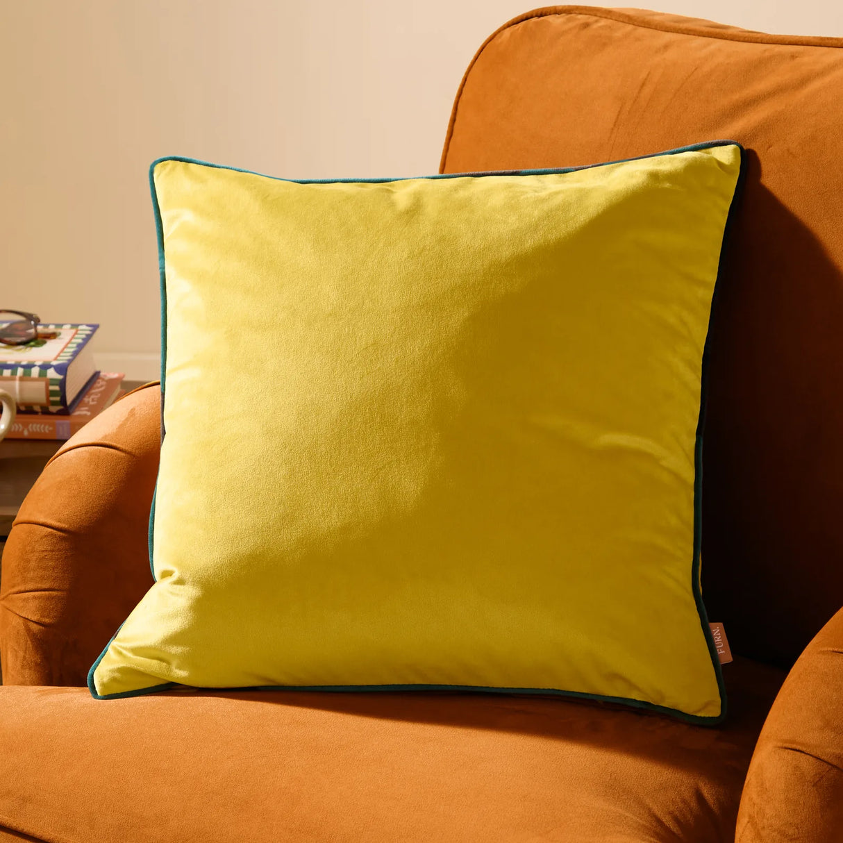 Meridian Velvet Cushion Cover Cylon/Teal 45 x 45cm - image 1