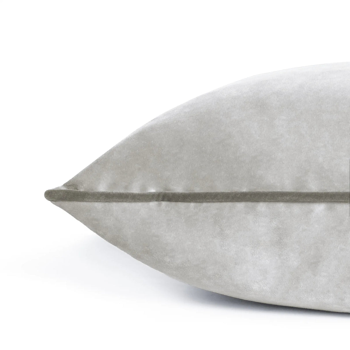 Meridian Velvet Cushion Cover Dove/Charcoal 45 x 45cm - image 4