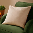 Meridian Velvet Cushion Cover Ecru/Ginger 45 x 45cm - image 1
