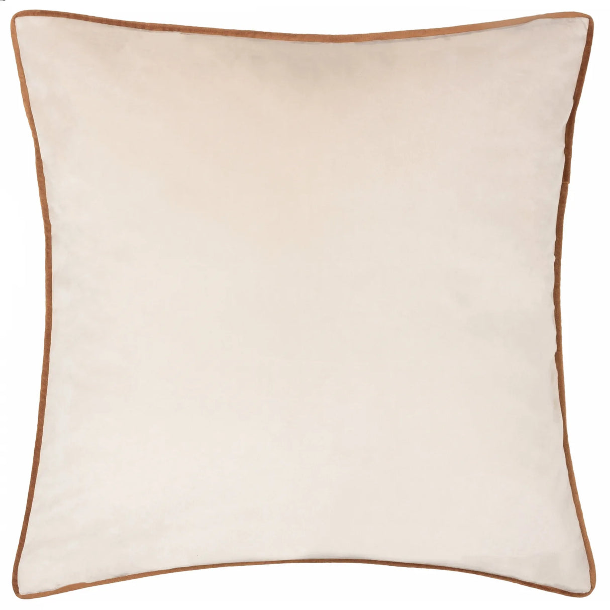 Meridian Velvet Cushion Cover Ecru/Ginger 45 x 45cm - image 2