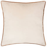 Meridian Velvet Cushion Cover Ecru/Ginger 45 x 45cm - image 2