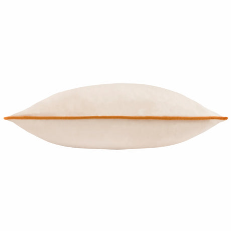 Meridian Velvet Cushion Cover Ecru/Ginger 45 x 45cm - image 3