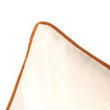 Meridian Velvet Cushion Cover Ecru/Ginger 45 x 45cm - image 4