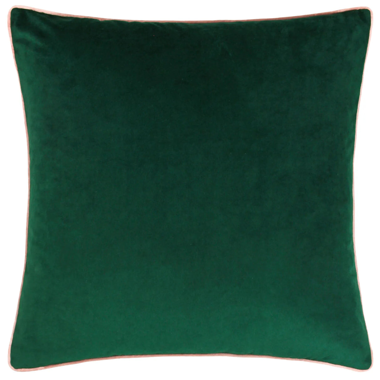 Meridian Velvet Cushion Cover Emerald/Blush 45 x 45cm - image 2